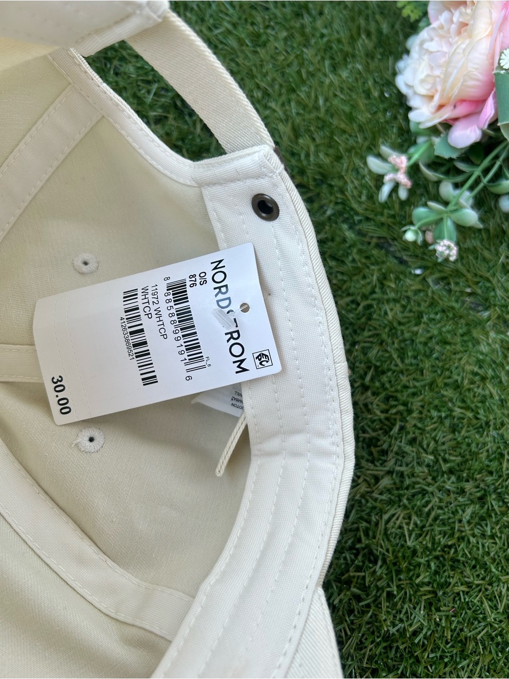 Brixton women Cream Baseball Cap with Subtle Embroidered Logo one size like new - Picture 10 of 16